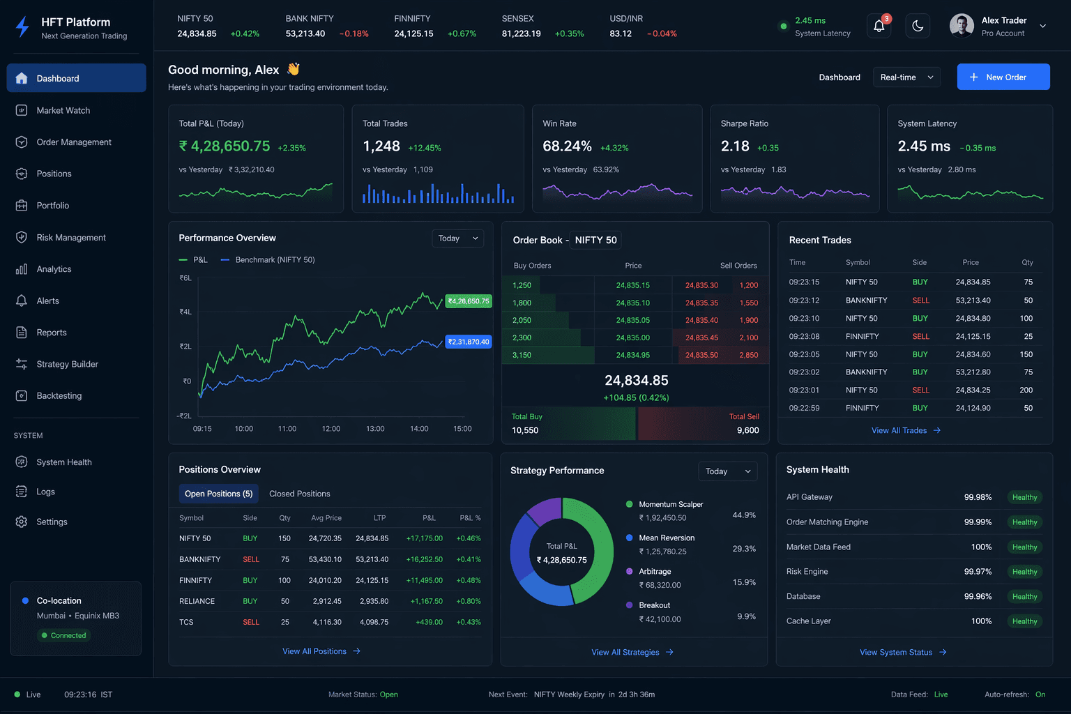 FinTech Next.js Dashboard App